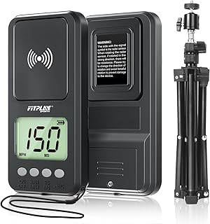 Rotatable Baseball Radar with Tripod,High-Speed Pitching & Swing Tracker,Accurate Speed Radar Gun with Memory