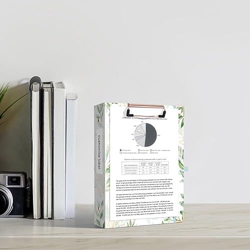 Miniatura 277 de Ospelelf Mini 3 Ring Binder, 2 Inch, Cute Pink Marble Binder for 5.5" x 8.5" with 5 Tab Dividers, File Folder Labels and Low Profile Clipboards