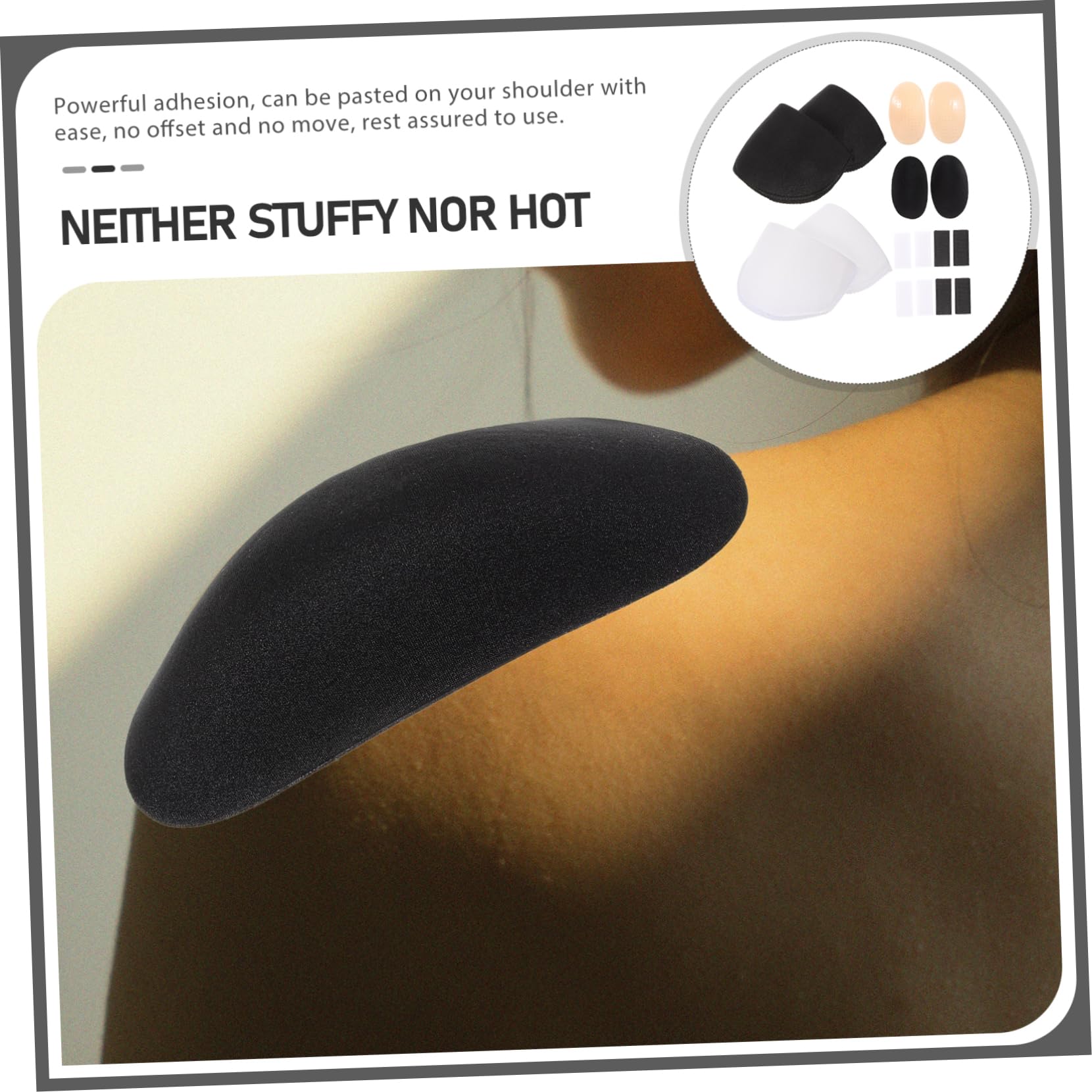 PRETYZOOM Visible Shoulder Support Pads for Women Self-adhesive Pad Shoulder Blazer Women for Comfortable Fit