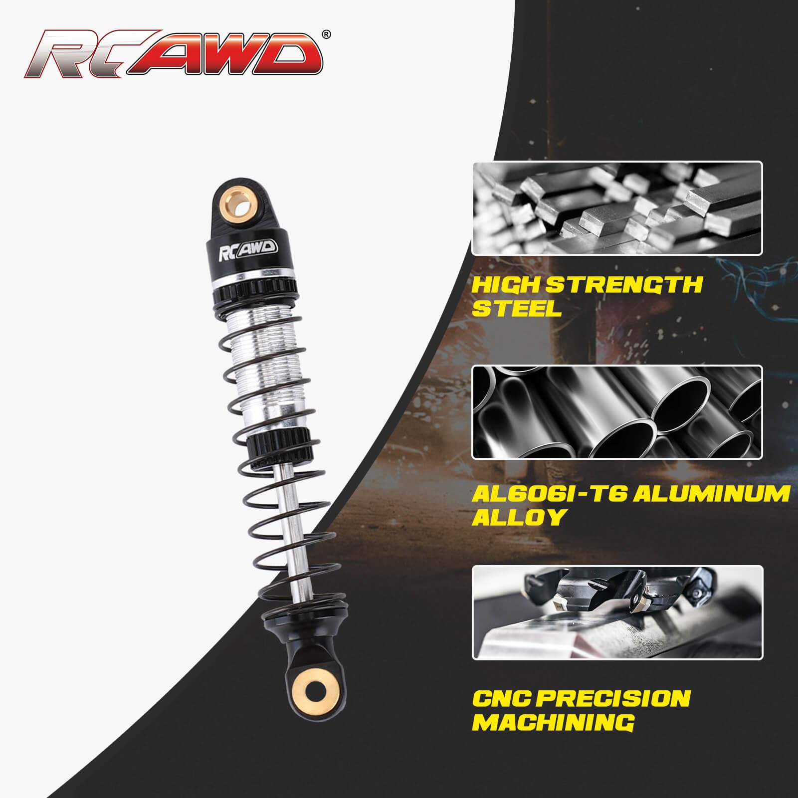 Amazon.com: RCAWD Lengthen FX118 Shocks 58MM Oil Type for 1/18