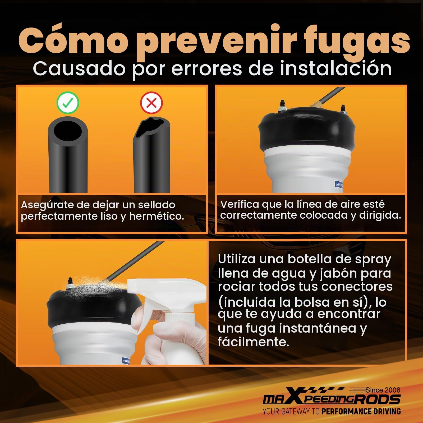 maXpeedingrods 2 amortiguadores delanteros para Mercedes-Benz Clase S W220 2203202438