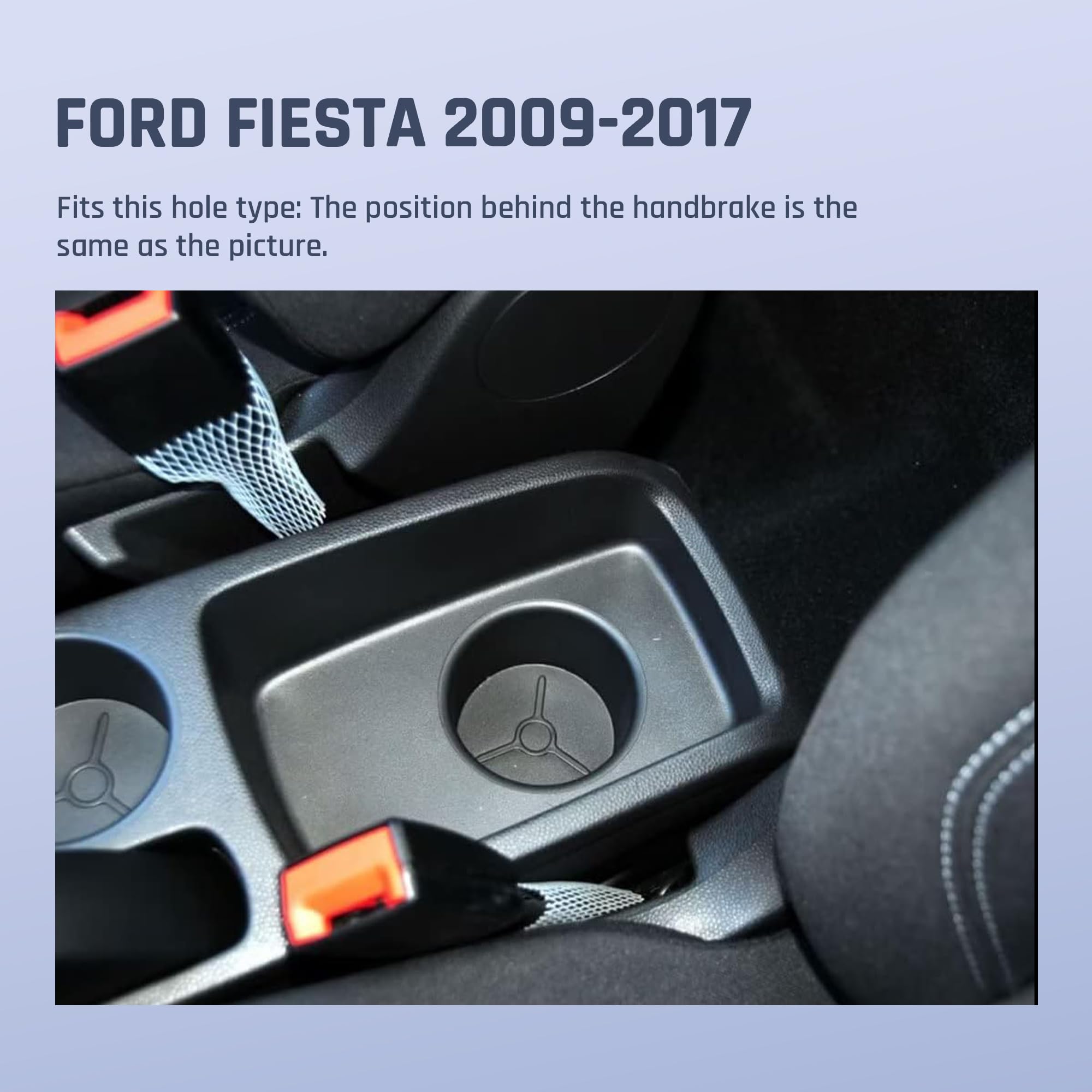 Auto Armlehne Für Ford Fiesta 2009–2017 Mit 4 USB-Anschlüssen | Doppelschicht-Konsole Mit Becherhalter