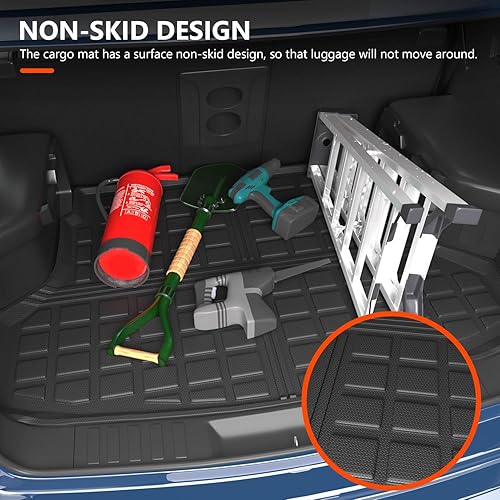 Miniatura 10 de powoq Alfombrilla de maletero compatible con Nissan Rogue Cargo Liner 2021-2024, no Sport Model Cargo Mat repuesto para accesorios Nissan Rogue 2021