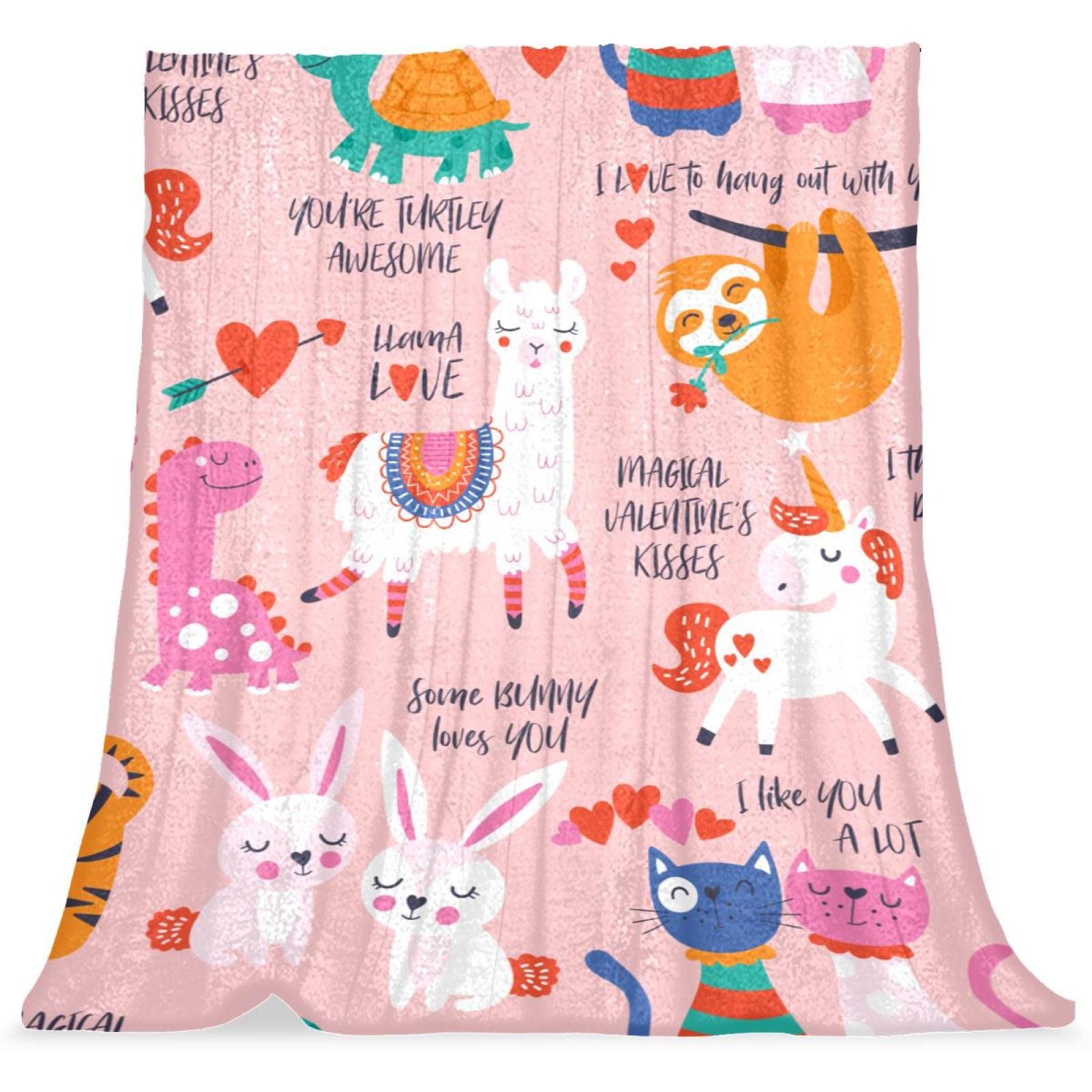 Couvre-lit chat paresseux rose pour moments cocooning chambre enfant