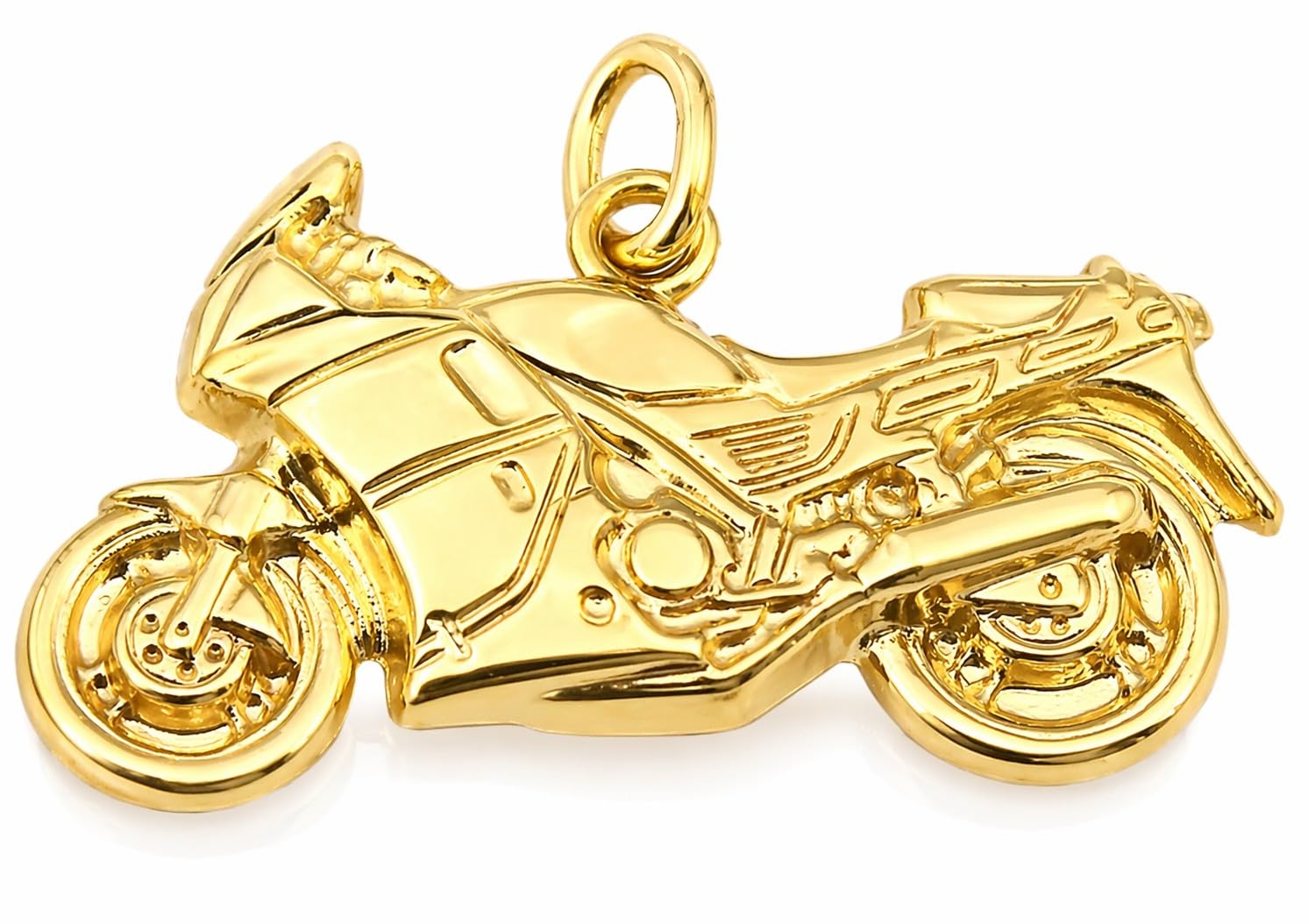 Nicht Zutreffend Anhänger Motorrad Gold 333 Moped Gelbgold 8 Karat Unisex
