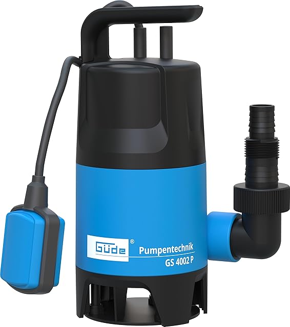 Güde 94630 Pompa Zanurzeniowa do Brudnej Wody, 400 W, 230 V, Czarny/Niebieski, 10 m