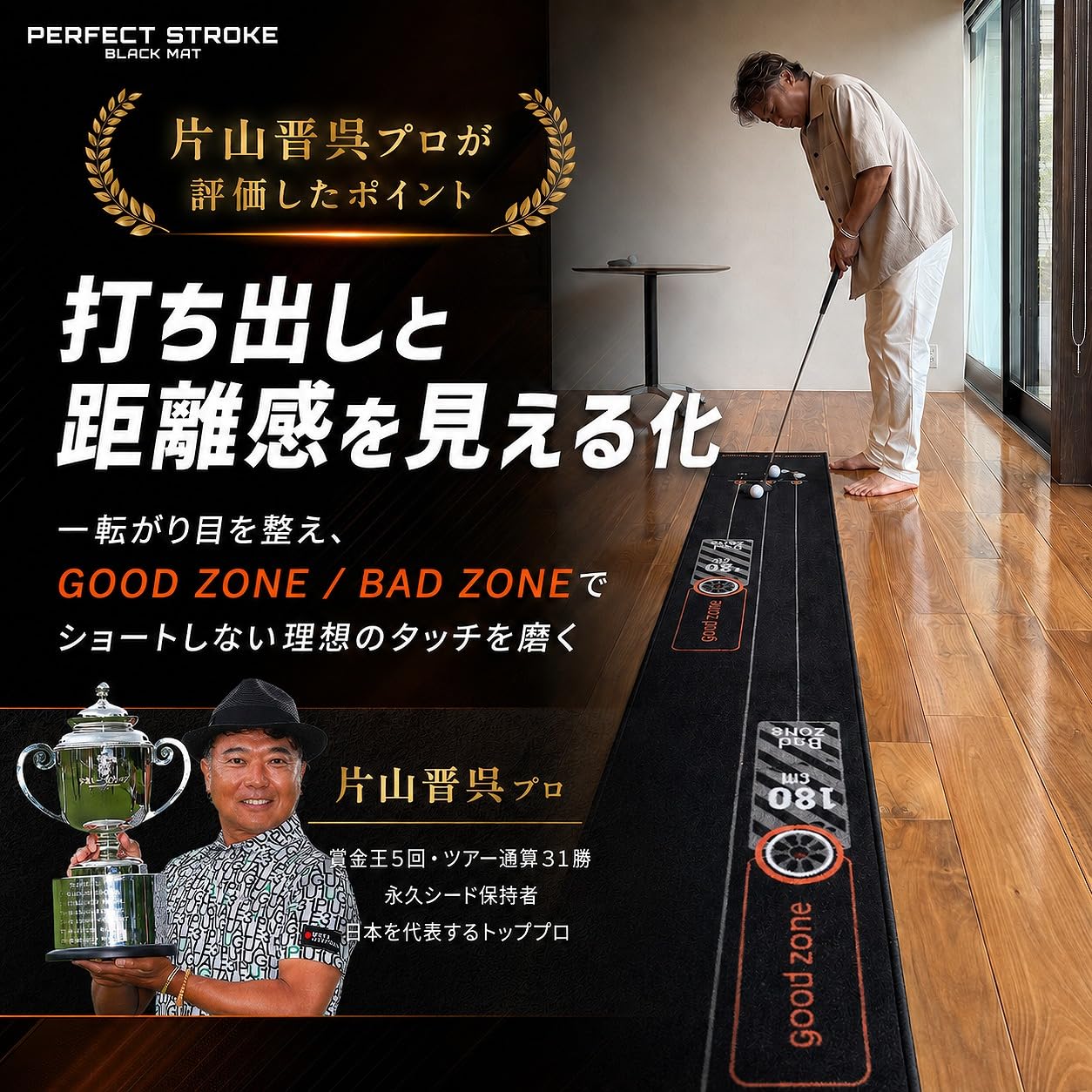 Amazon | 片山晋呉プロ絶賛 パーフェクトストローク公式 プロ推薦