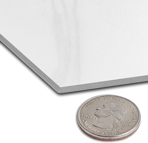 Miniatura 3 de Avant Decor Azulejo hexagonal grande compuesto de piedra  Azulejos de cocina para despegar y pegar  Azulejos de pared para pegar  Fácil instalación