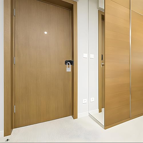 Miniatura 7 de HOWDIA Cerrojo de puerta de 4 pulgadas de 90 grados, acero inoxidable de seguridad en ángulo recto, cerrojo de bloqueo de seguridad para puerta de