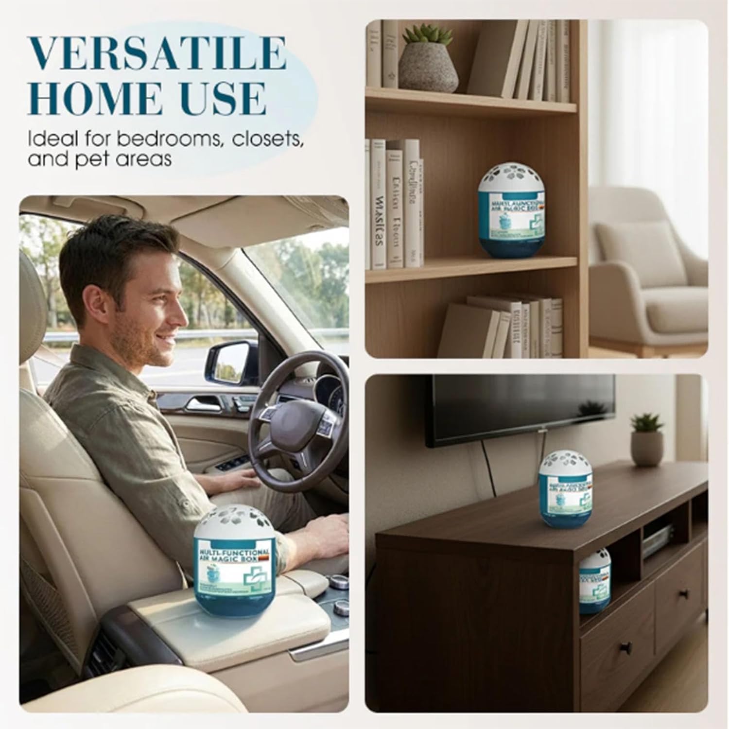 Indoor Air Purification Dust Removal Magic Box, Dust Control Odor Absorbing Magic Box, Plant Extract Formula, Multi-Purpose Room Deodorizer for Home, Bedroom, Closet, Office (120g*2pcs) - Image 6