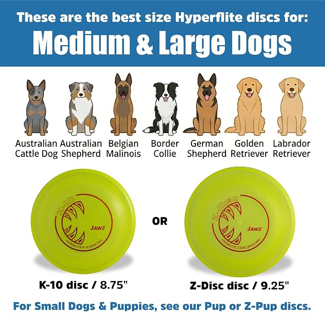 Foto 2 de 8 de Hyperflite K-10 Jawz Disco volador para perros resistente a pinchazos, mediano y grande