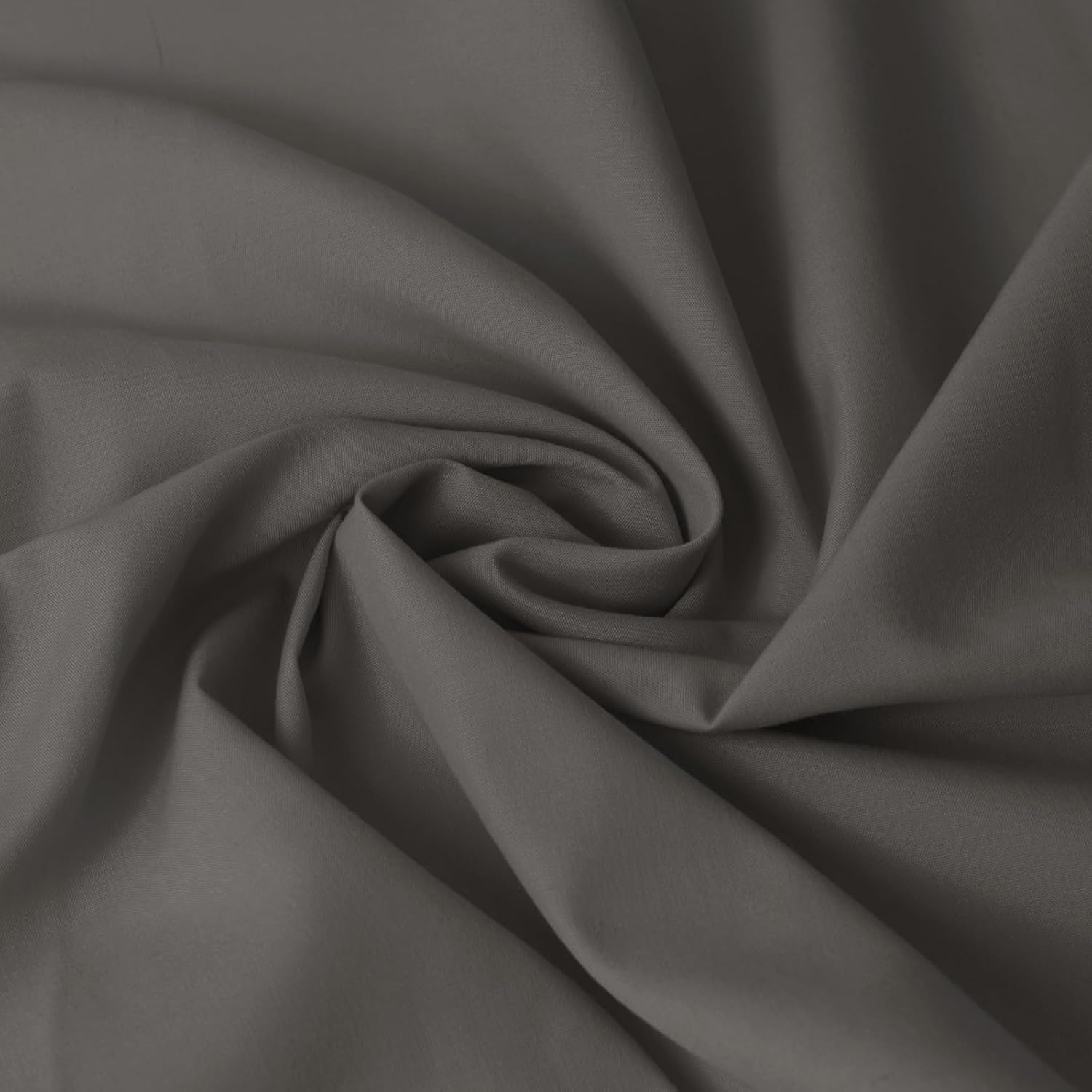 Cotton Polyester Fabric by The Yard, 57" Wide Broadcloth Soft Lightweight & Breathable Material for Lining, Sewing, DIY(Burgundy, 5 Yard)