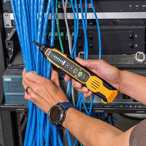 Miniatura 27 de Klein Tools - Kit de generador de tono y sonda para rastreo de cables VDV500-820, probador de continuidad para cables Ethernet, teléfono, bocina