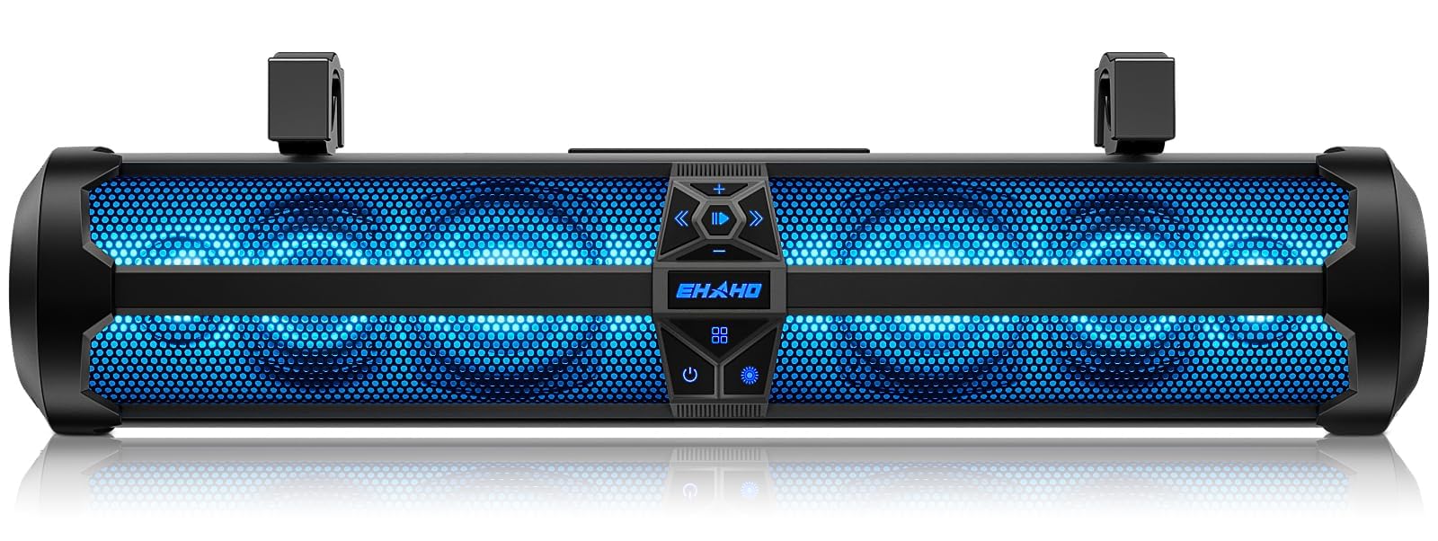 View 1 of Ehaho Rumble-X Series UTV Sound Bar, 8-Speaker Metal Golf Cart Speaker BT w/Broadcast Party Mode & Music Sync Multicolor, 30" IP66 Waterproof SXS SoundBar Compatible with Polaris RZR CFmoto Can-Am