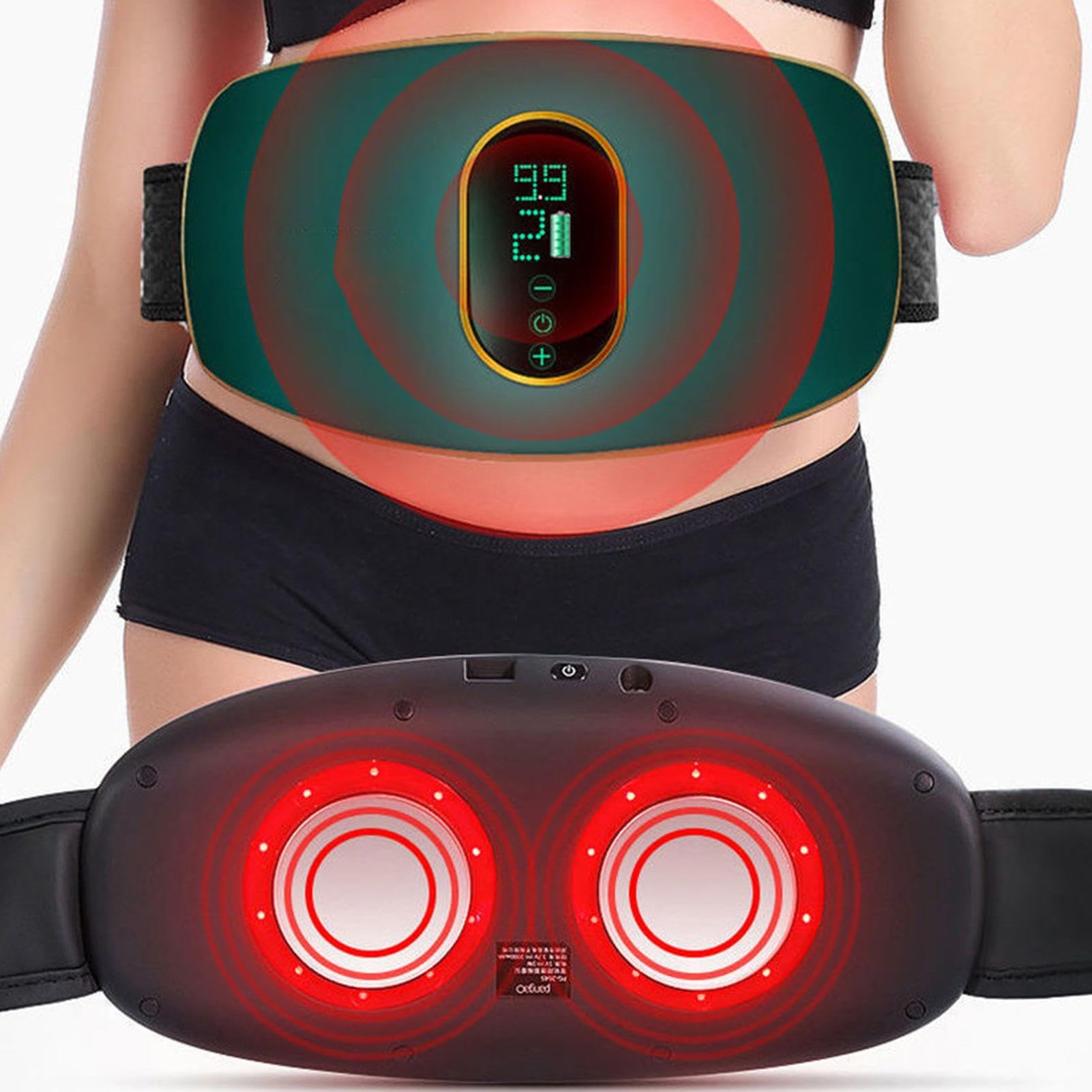 Massage par vibration pour le ventre – Ceintures d'entraînement abdominales sans fil – Entraîneur abdominal sans fil pour étude, travail, après l'exercice