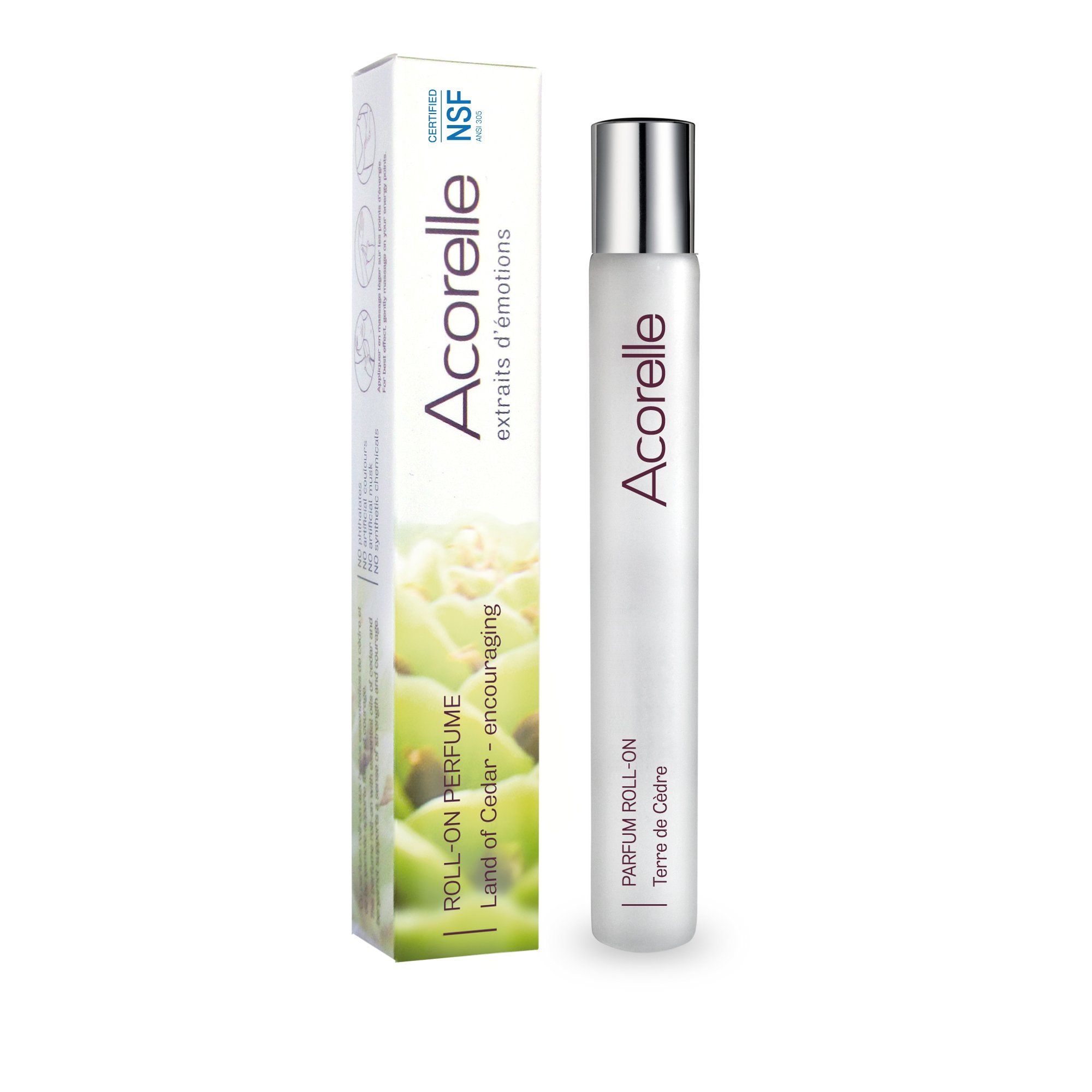 ACORELLE Perfume Roll On Land Of Cedar, 0.33 OZ