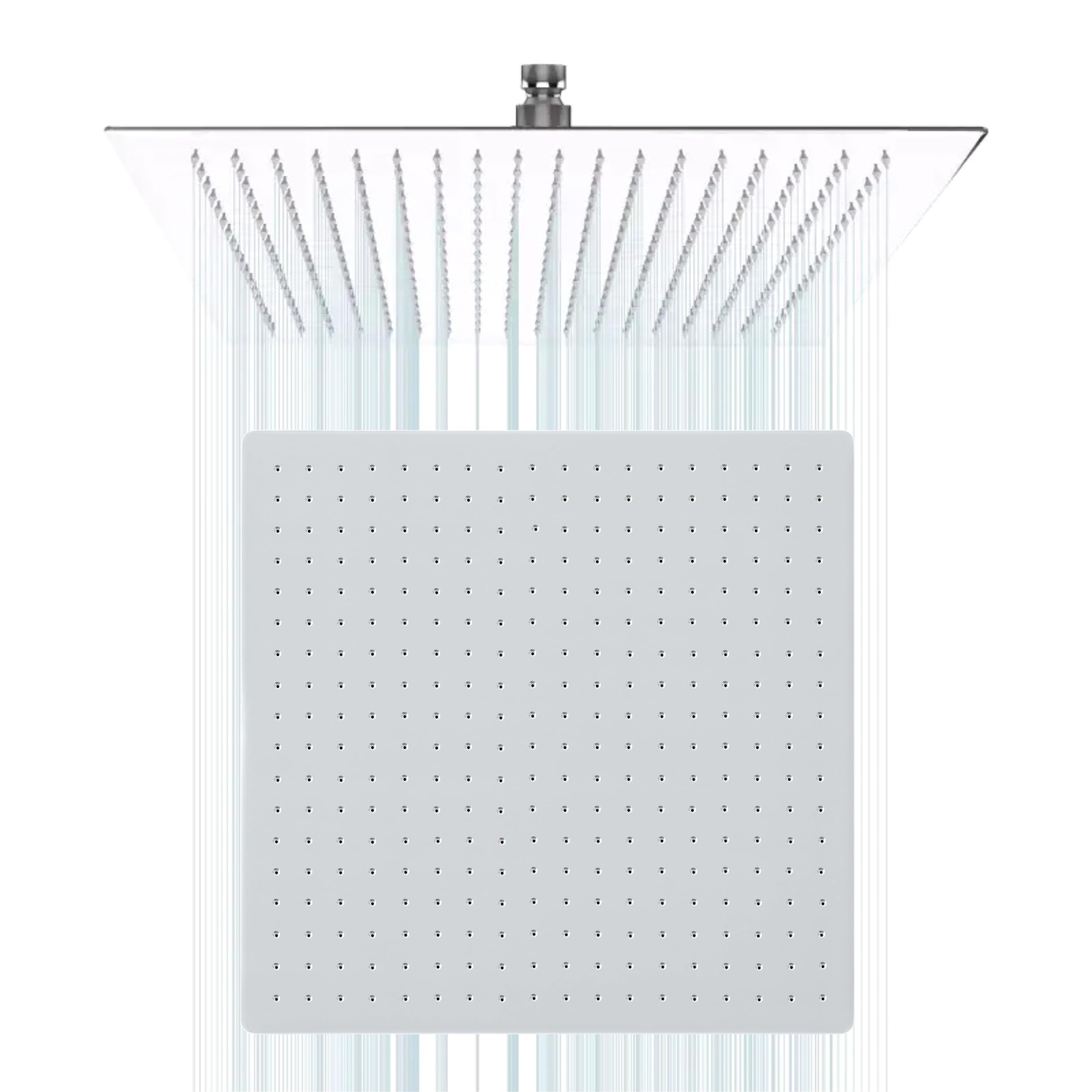 Fossa Ultra 16x16 Inch 𝟓-𝐘𝐄𝐀𝐑 𝐖𝐀𝐑𝐑𝐀𝐍𝐓𝐘 304 Stainless Steel Rain Shower Head – Overhead Shower, High Pressure with 360° Rotation, Self-Cleaning Silicone Nozzles (Chrome Finish)-image-27