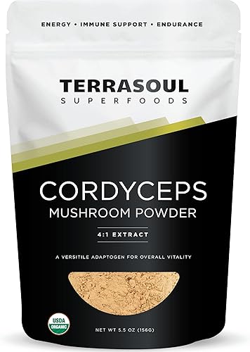 Terrasoul Superfoods Cordyceps orgánicos, 5.5oz