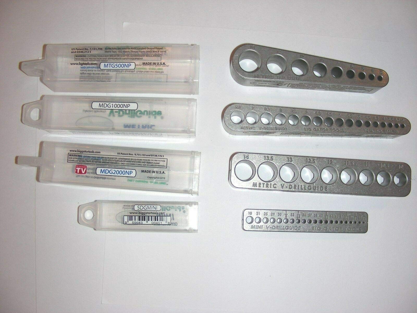 Big Gator Tools BGT V-4M Metric V-Guides MTG500NP MDG1000NP MDG2000NP SDGMINI 4PC Set