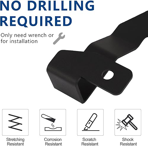 Miniatura 7 de Soporte de luz para capó de zanja para Toyota Tacoma Offroad 2005-2015 Soporte de luz de trabajo LED Pod Montaje 2PCS