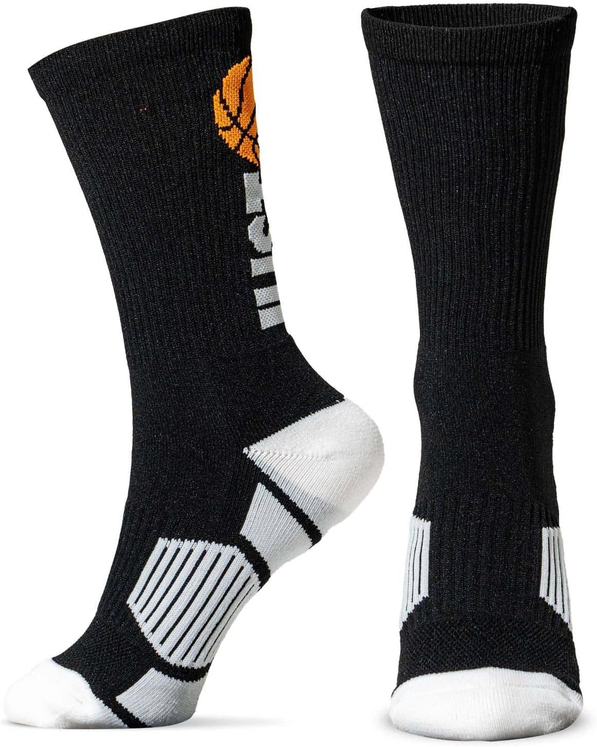 ChalkTalkSPORTS Elite Basketball Socks | Performance Mid Calf Socks with Ball | Youth & Adult | Men & Women | Multiple Colors - Image 3