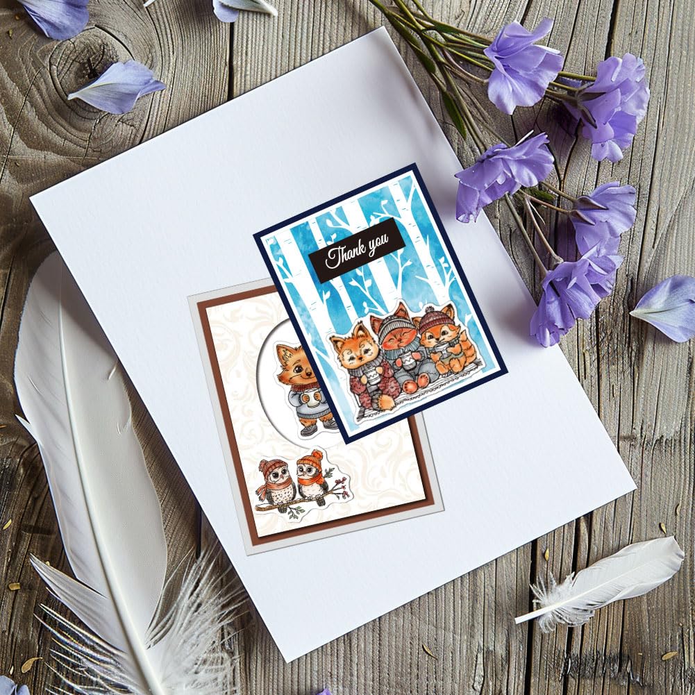 Tampons En Caoutchouc Transparent En Forme De Renard Pour La