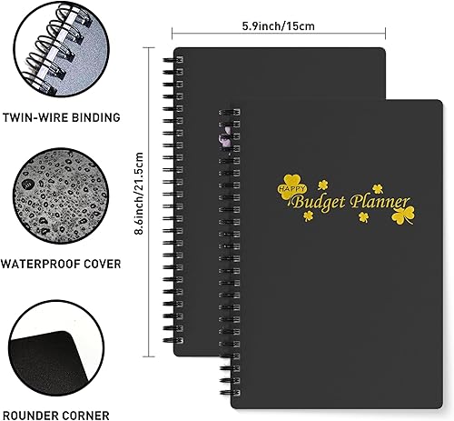 Miniatura 2 de Planificador de presupuesto: organizador financiero mensual con rastreador de gastos, cuaderno para gestionar tu dinero de manera efectiva,