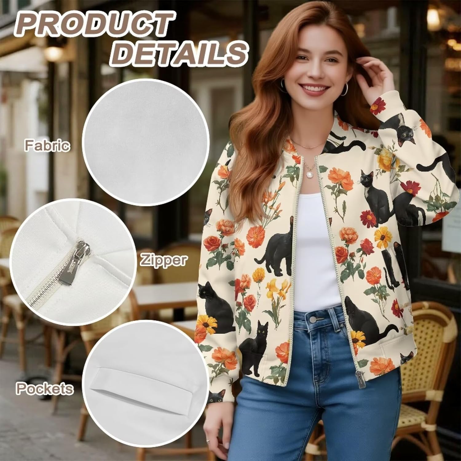 Women’s Zip Up Sweatshirts Jackets Long Sleeve Outerwear Casual Jackets Coat Winter Outfits with Pockets