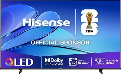Hisense 55E7Q - QLED Smart TV 55 Pulgadas, Dolby Vision, Dolby Atmos, Modo Juego Plus, 60Hz VRR 120 fps, Modo Deportes, Monvimiento Suave IA, Bluetooth y HDMI 2.1, Control por Voz Alexa          [Clase de eficiencia energética E]