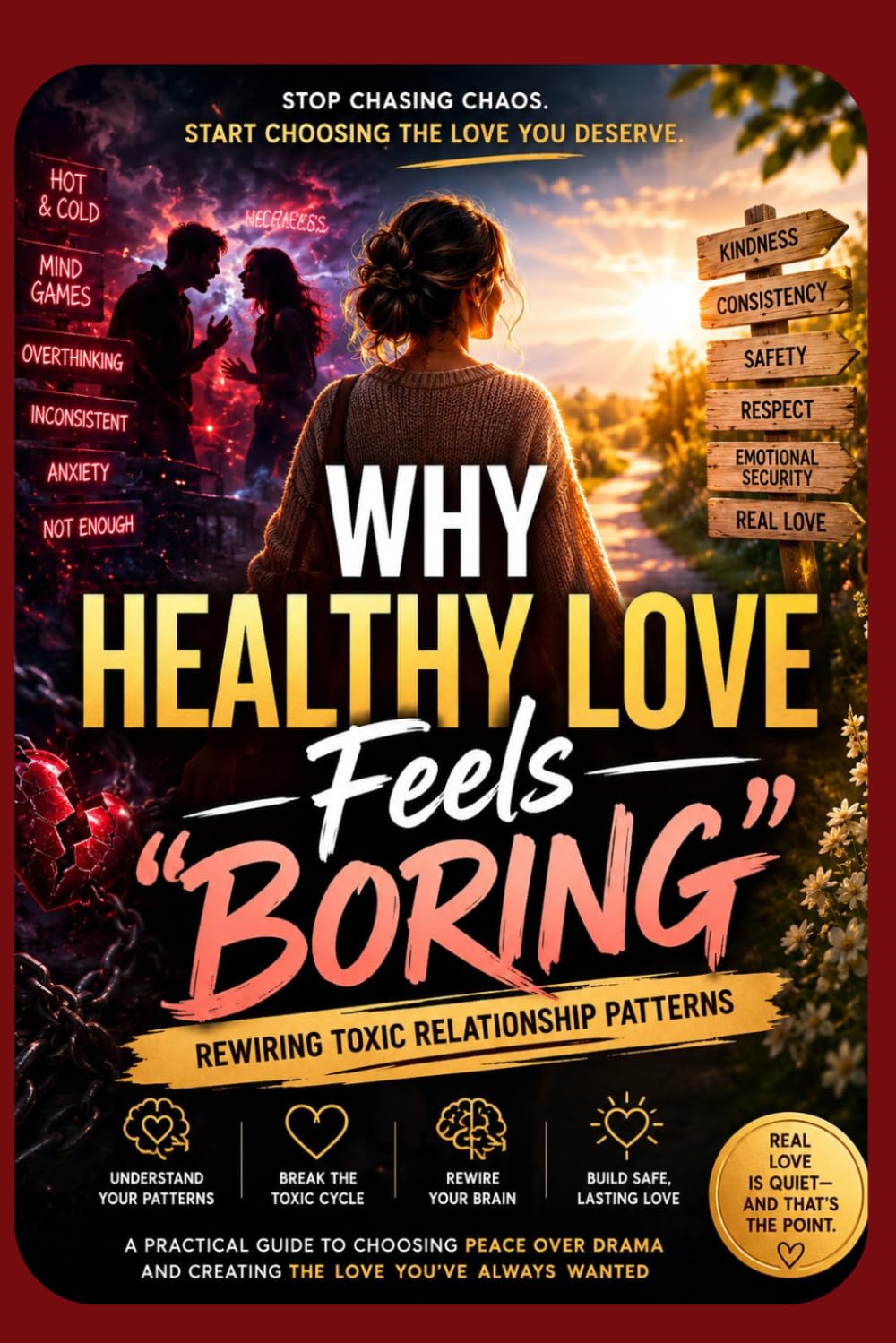 Why Healthy Love Feels “Boring”: Rewiring Toxic Relationship Patterns: Healing Attachment Wounds, and Learning to Feel Safe in Secure Love (Emotionally Safe Love Series)