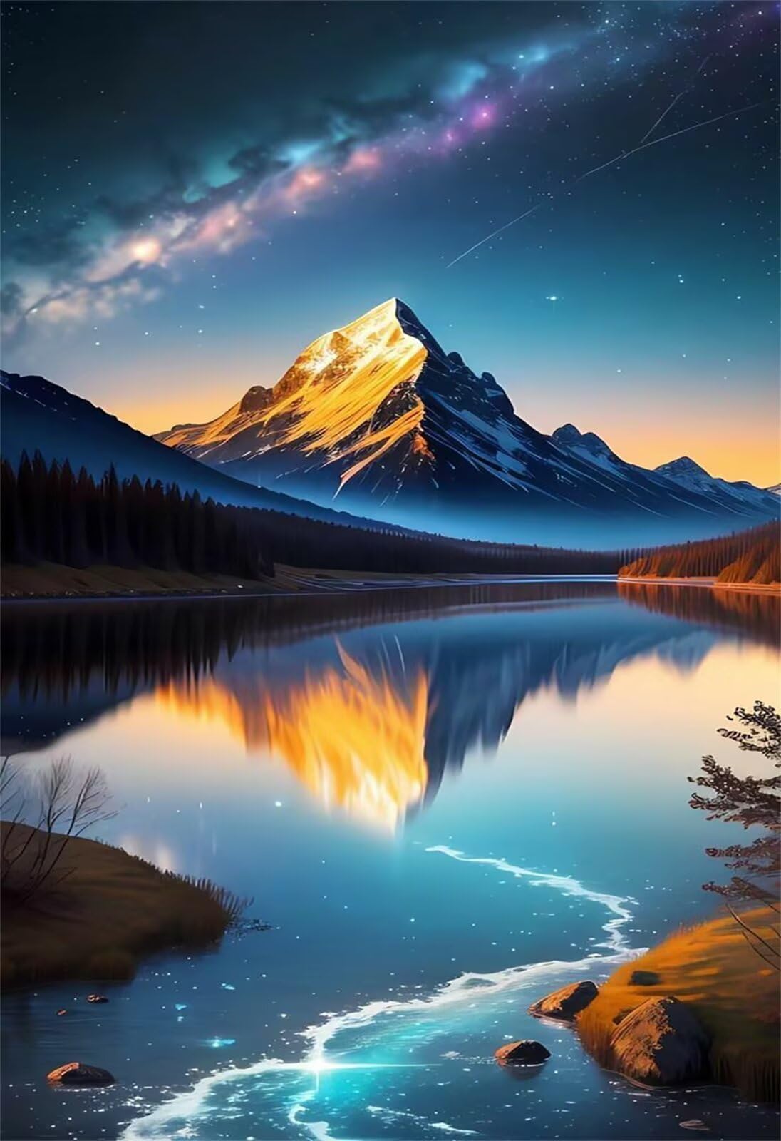 Puzzle 2000 Pezzi Fiume Montagna Puzzle Classici, Giochi Rilassamento e Intelligence, Puzzles Impossible, Idea Regalo Uomo e Donna