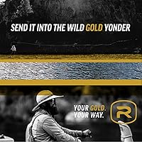 Vista 3 de Rio Premier Gold Fly Line, fácil de lanzar moscas desde el tamaño 2 hasta el 22, línea de mosca definitiva con rendimiento ultra-suave