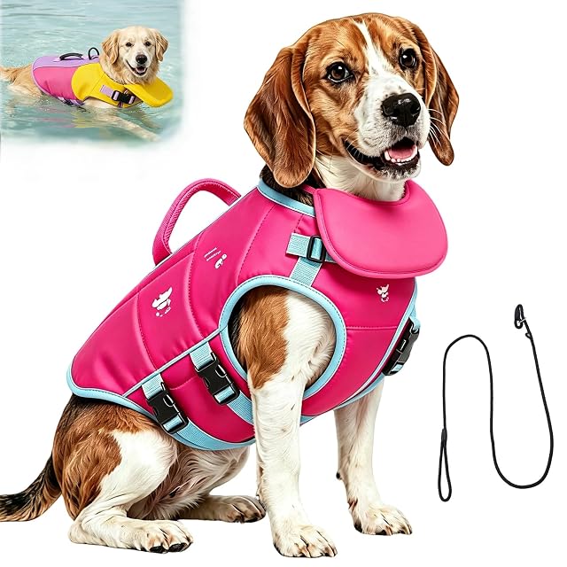 Chaleco Salvavidas para Perros con Soporte para la Barbilla