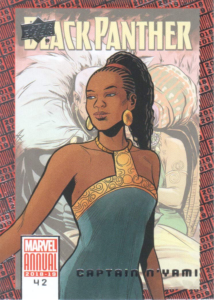2018-19 Marvel Annual Trading Cards #42 Captain N'Yami