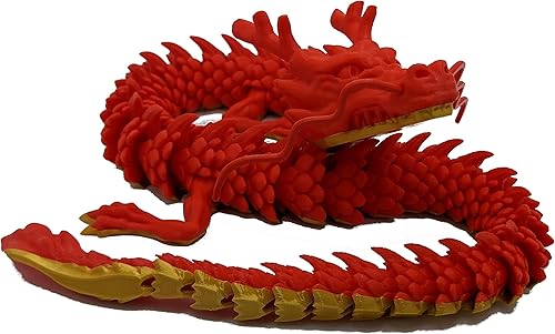 Vista 12 de Dragón impreso en 3D – Personalizable, hecho a pedido, juguete articulado del dragón mítico, regalo (M, negro con vientre verde lima)