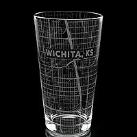 Vista 95 de ALBUQUERQUE NEW MEXICO Engraved City Street Map Beer Pint Glass Perfect Drinking Gift Idea & Unique Decor!