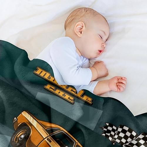 Miniatura 6 de Muscle Cars Racing Checkered Flags Prints Soft Cozy Throw Blanket for Adult and Kids, Lightweight Microfiber Fleece Blanket for Couch Bed Sofa