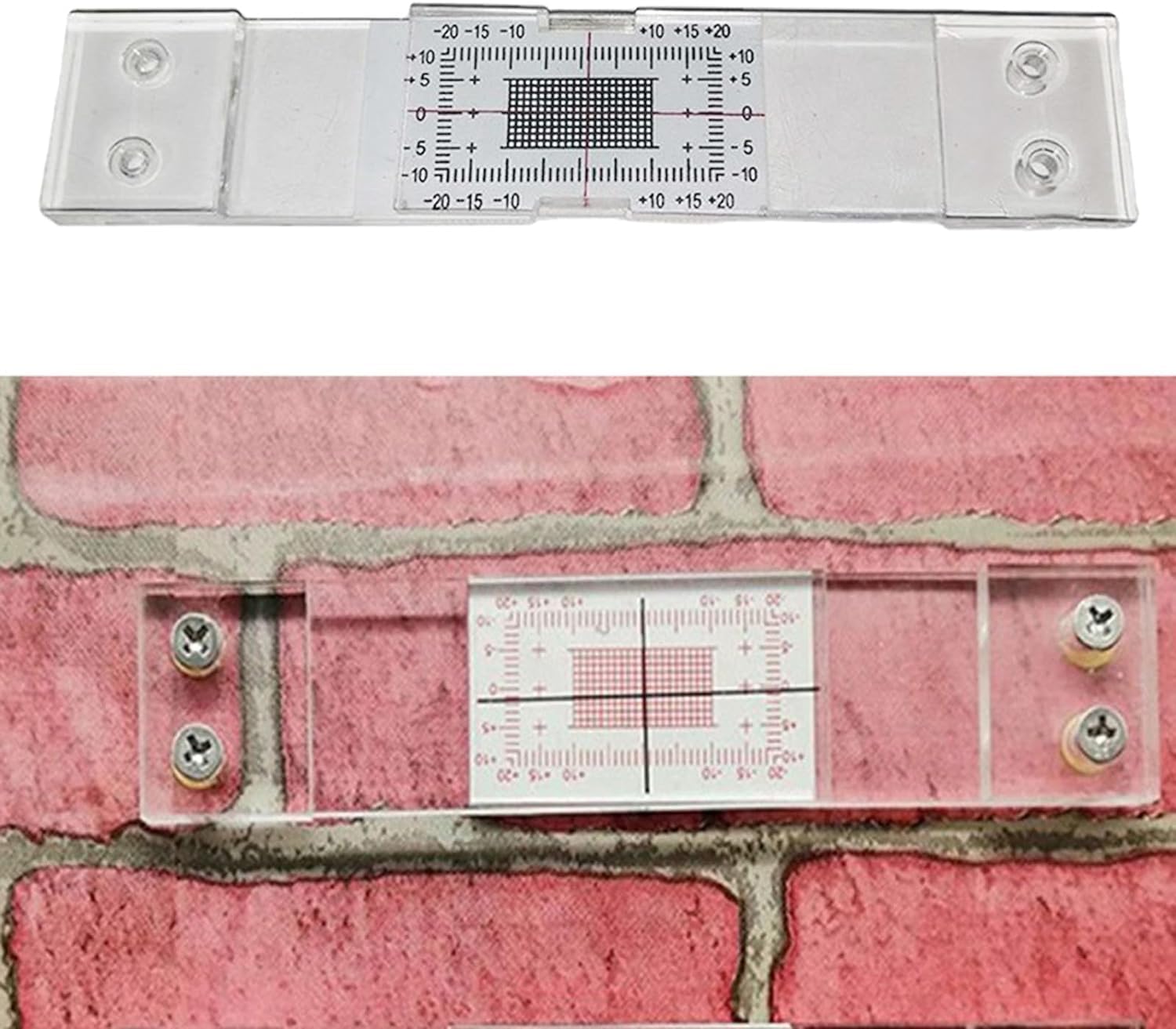 Crack Gauge Monitor Manuale per Misurazione Lesioni e Crepe Muratura 3 Set