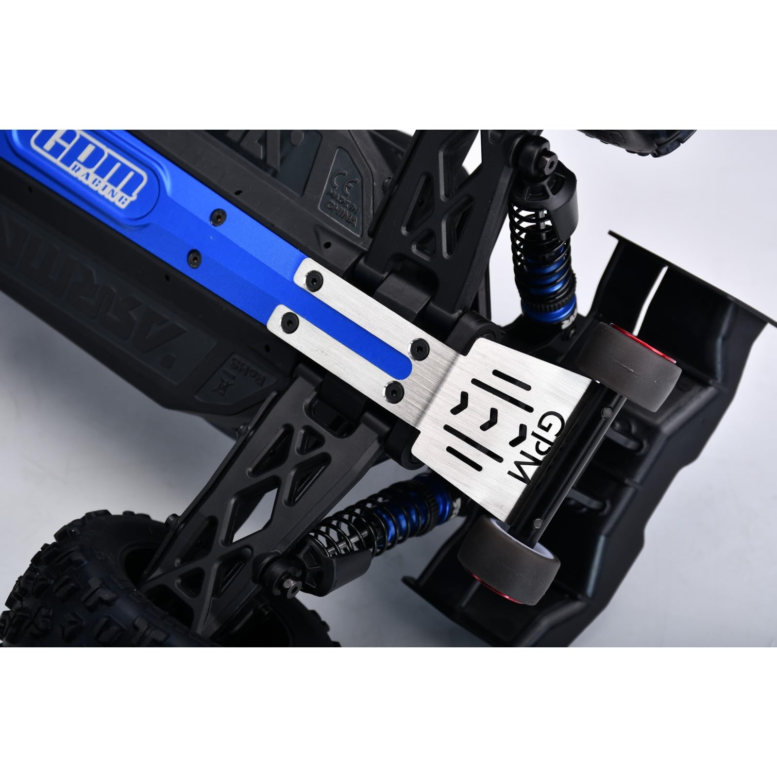 GPM Barra con cuscinetti in acciaio inox, spessore 1 mm, per Arrma 1/16 Mini Kraton 3S Speed Truck-ARA2508, rosso