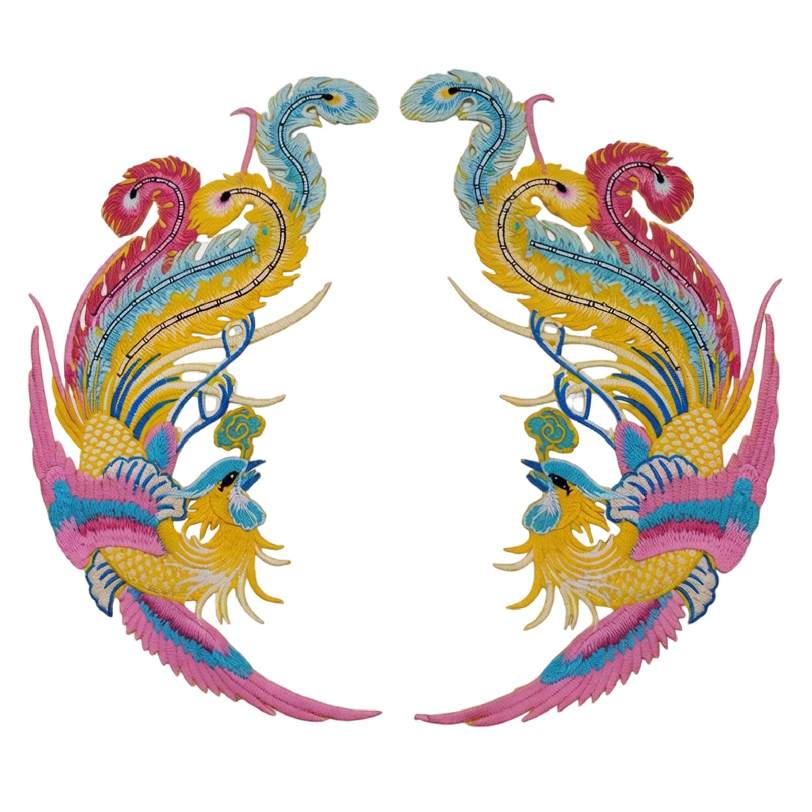 our fave Polyester Applique Bird Sew Iron on Fabric Applique for Jackets Cultural Cheongsam Costume Dressmaking Fabric Iron on Fixes for Clothing