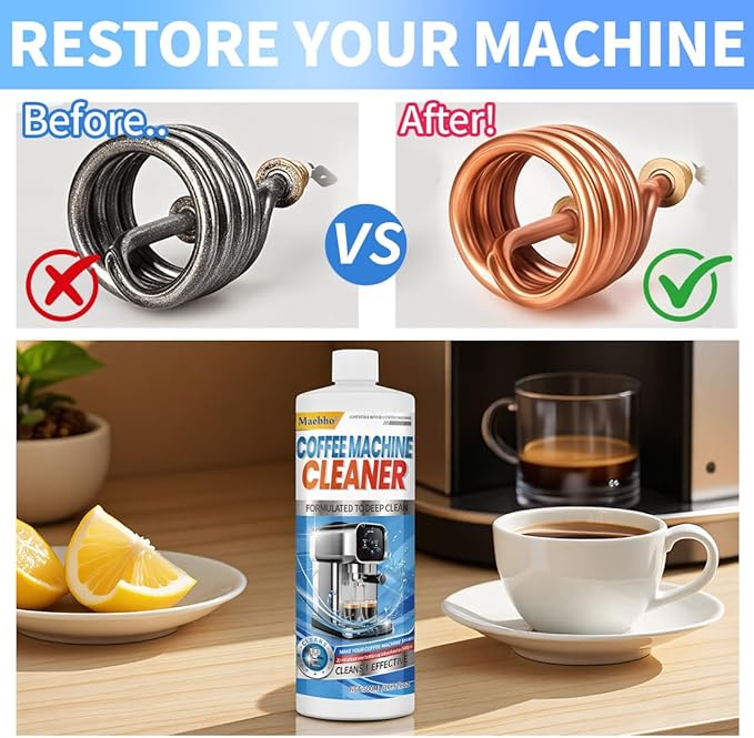 Solución descalcificadora para cafetera espresso 16.9 oz miniatura 3