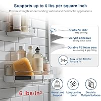 Vista 3 de Cinta extraíble de doble cara – Cinta de montaje de espuma PE de servicio pesado de 1 pulgada x 16.5 pies con promotores de adhesión – Seguro
