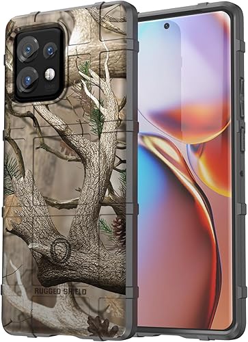 Miniatura 3 de Funda con clip para Motorola Edge Plus (2023), Nakedcellphone Special Ops camuflaje al aire libre Cubierta protectora resistente y trinquete