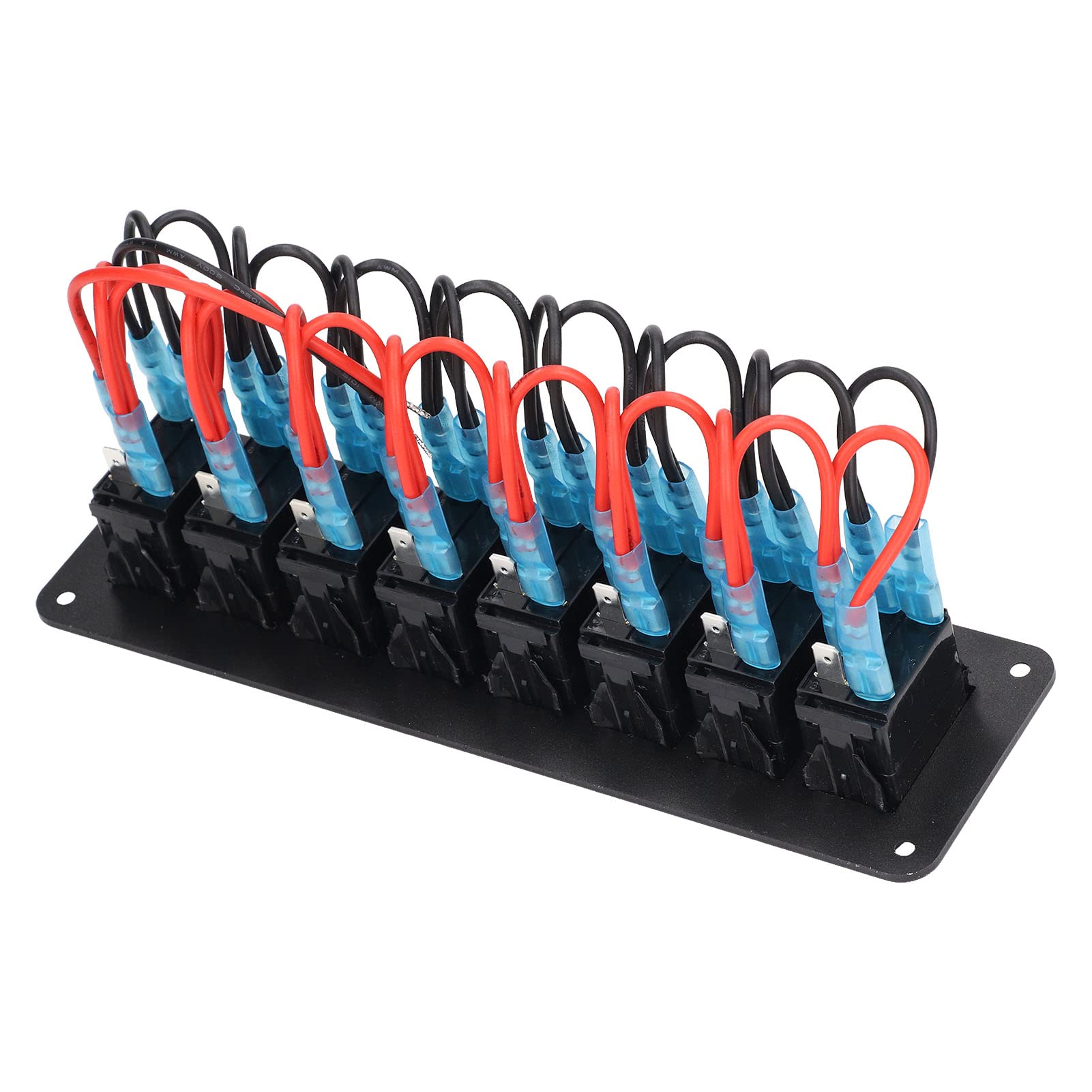 Domary Panel Przełączników Kołyskowych 8-krotny, Podświetlany Diodami LED,