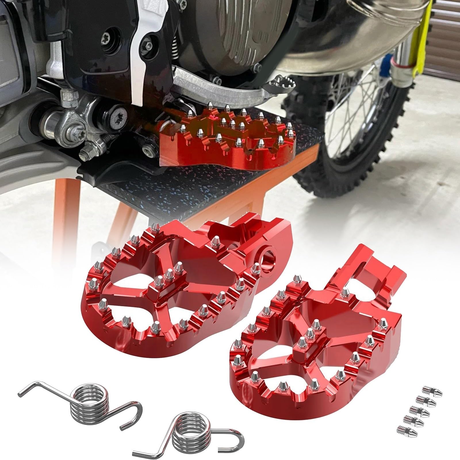 Repose-Pieds Larges 57mm Husqvarna TE FE 125-501 et TC85 de 2017 à 2023