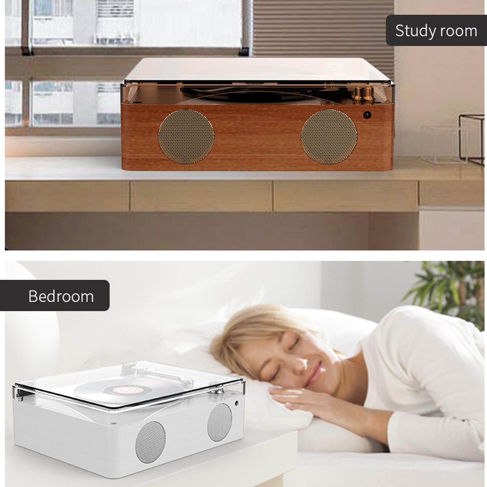 Reproductor de casetes Bluetooth CD Boombox Radio portátil Altavoz Multifuncional, portátil Personal con Control Remoto