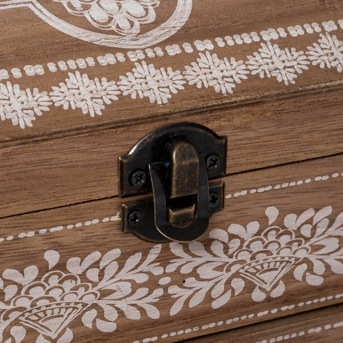 Boite à Couture en Bois décoré avec tiroir - Atmosphera