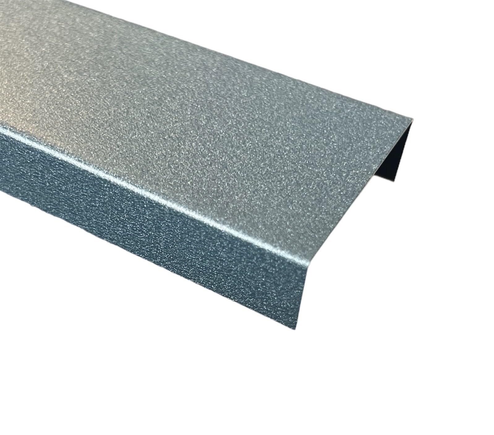 Alu U-Profil Anthrazit Struktur Grau | Aluminium U-Winkel Dachabdeckung | Hochwertiges Abschlussprofil für Dach, Terrasse, Fassade & Außenbereich, Größe: 2000 mm, Stil: 15x170x15 mm