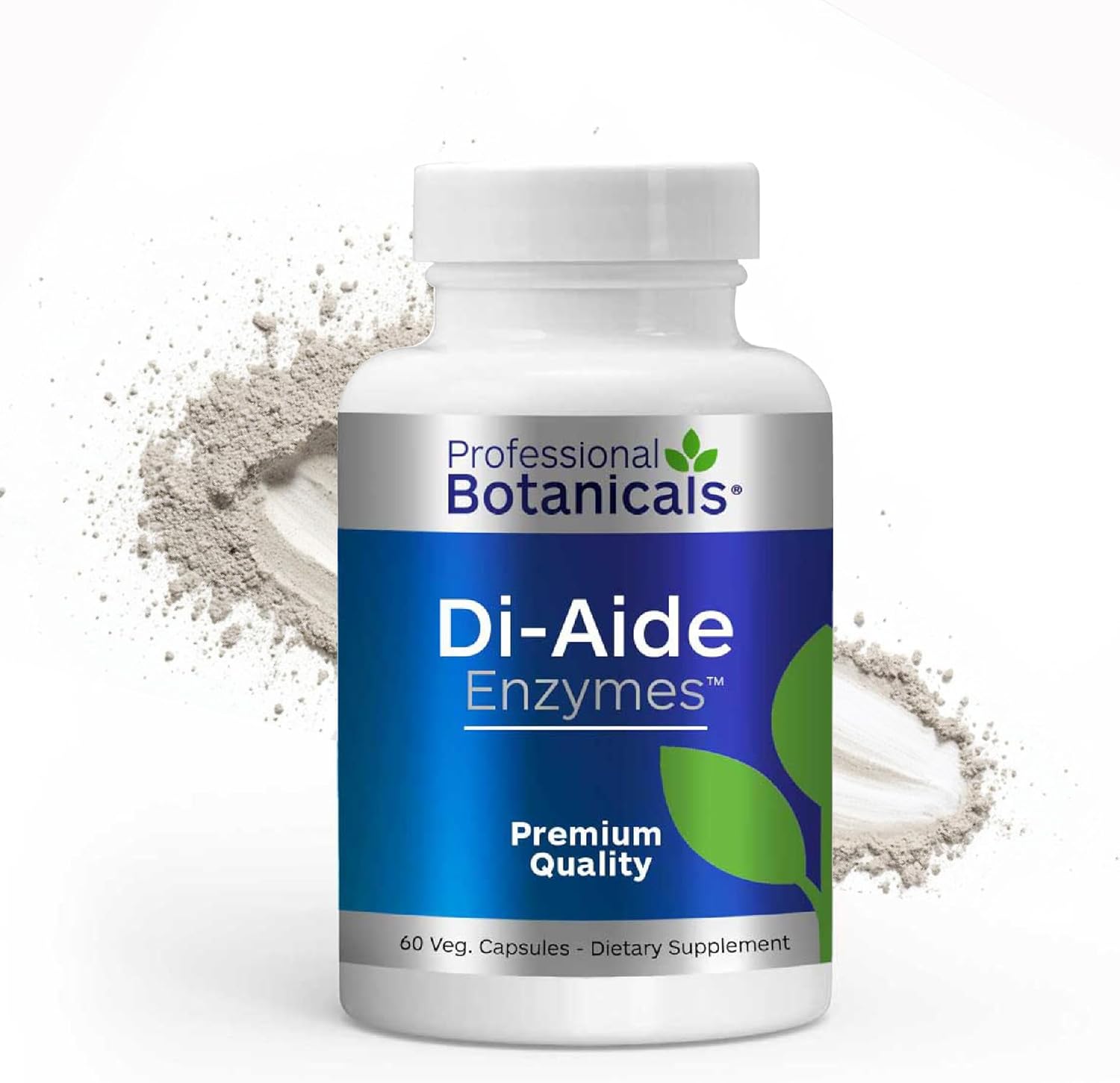 Professional Botanicals DI-AIDE Enzymes Advanced Digestive Support, Relieves Bloating & Indigestion, Natural Ingredients, Vegan & Non-GMO – 120 Capsules