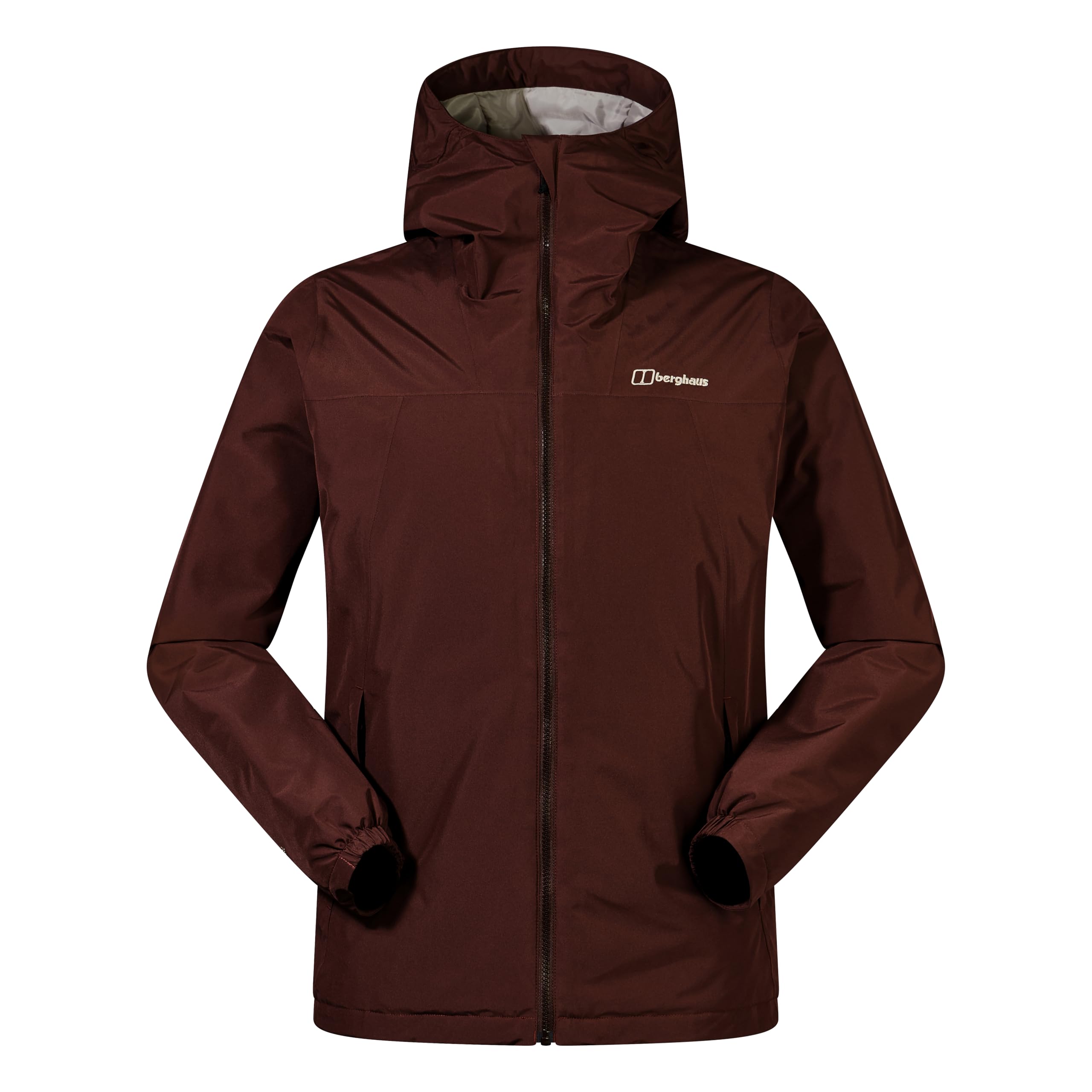 Berghaus Men's Deluge Pro Insulated Waterproof Shell Jacket | Adjustable | Durable Coat | Rain Protection, Cedar Brown, 2XL